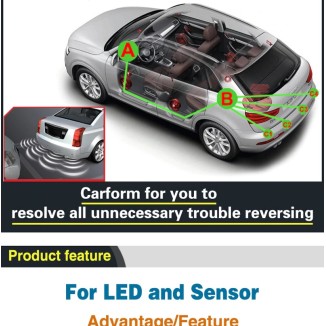 Σύστημα Ανίχνευσης Παρκαρίσματος εμπρός & πίσω με 8 αισθητήρες