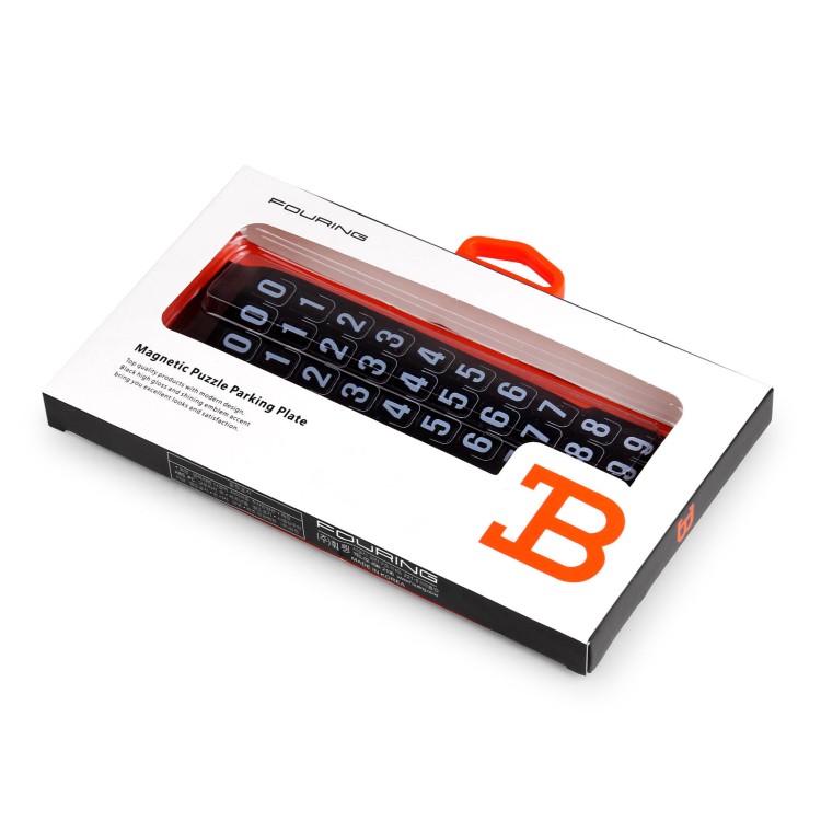 Μαγνητικό πάζλ αριθμού τηλεφώνου προσωρινής στάθμευσης αυτοκινήτου