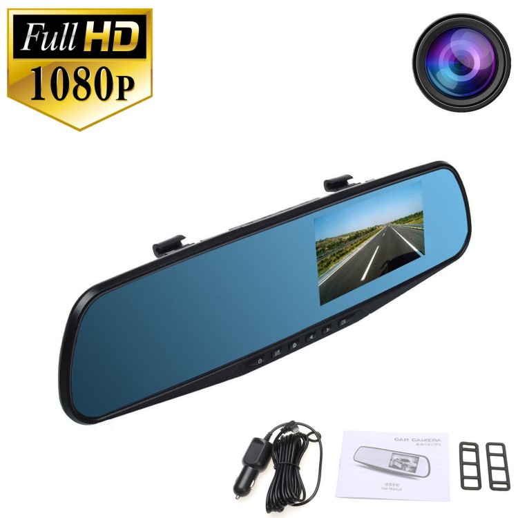 Καθρέφτης αυτοκινήτου με κάμερα καταγραφής και 4.3 οθόνη 1080p