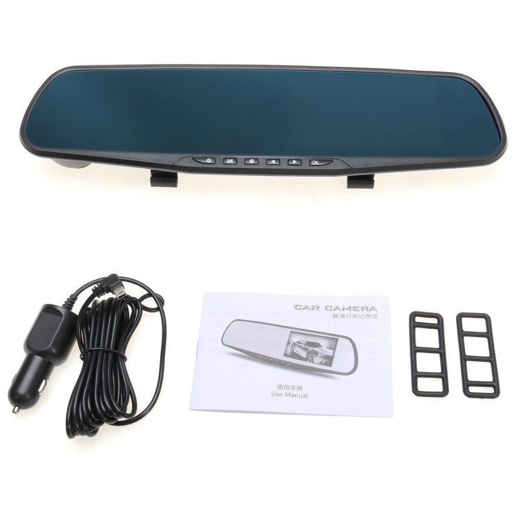 Καθρέφτης αυτοκινήτου με κάμερα καταγραφής και 4.3 οθόνη 1080p