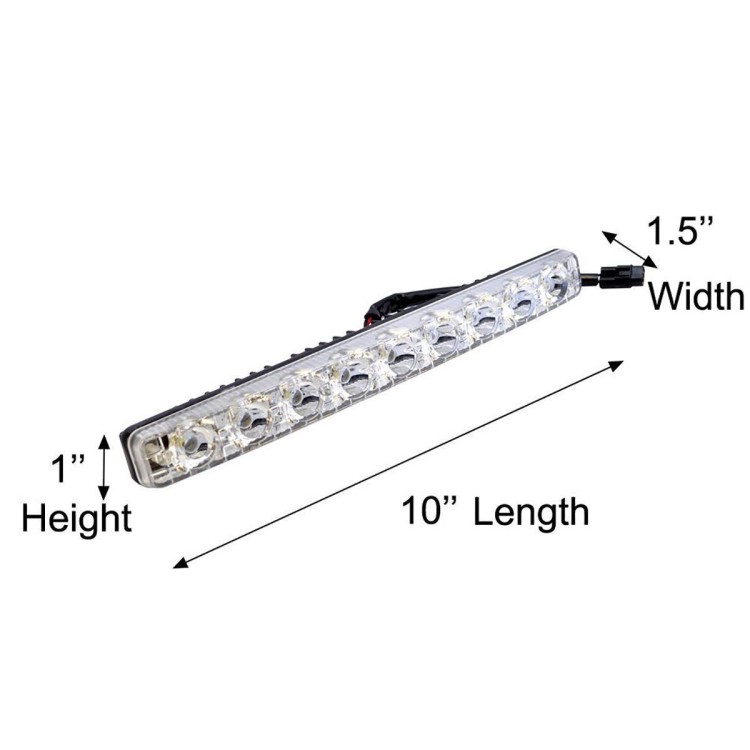 Led φώτα ημέρας & φλάς 2x9w κιτ υψηλής ποιότητας