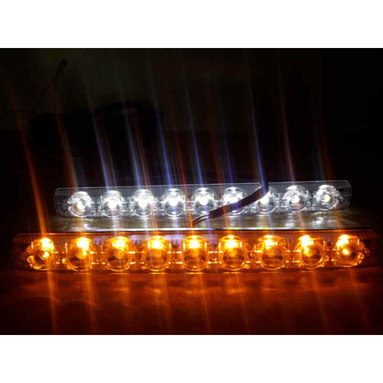 Led φώτα ημέρας & φλάς 2x9w κιτ υψηλής ποιότητας