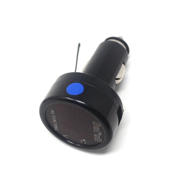 Φορτιστής USB LED Ψηφιακό βολτόμετρο Θερμόμετρο 12-24V