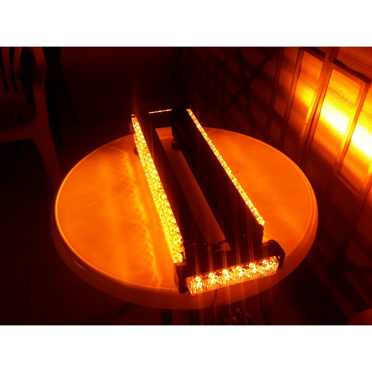 Μαγνητική διώροφη πορτοκαλί μπάρα 252w φάρος LED Strobe ασφαλείας