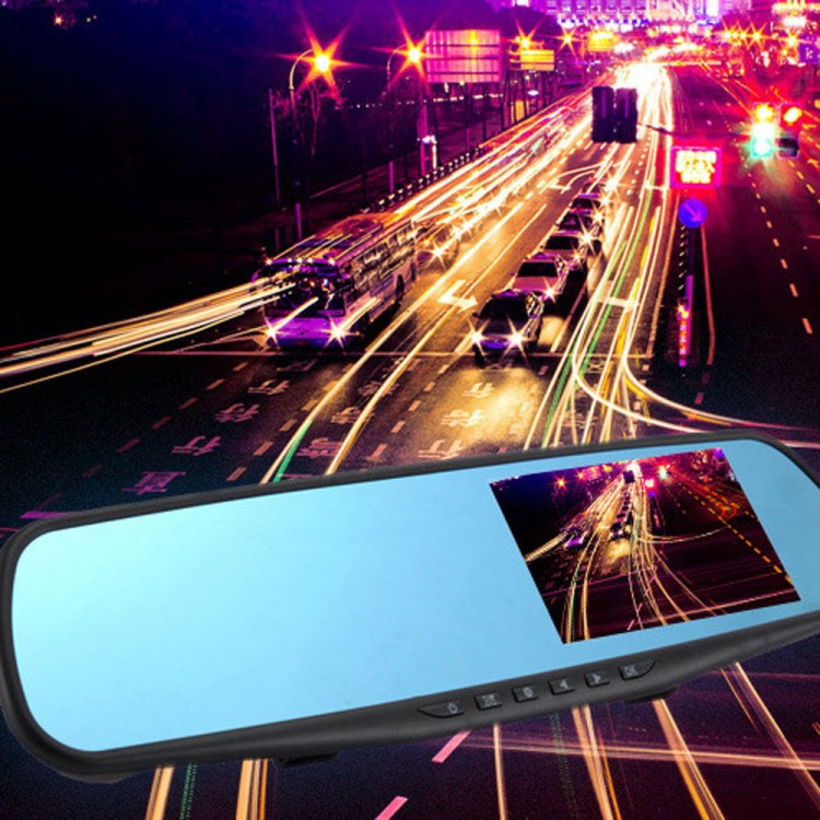 Καθρέφτης αυτοκινήτου με διπλή κάμερα καταγραφής με 4.3 οθόνη 1080p
