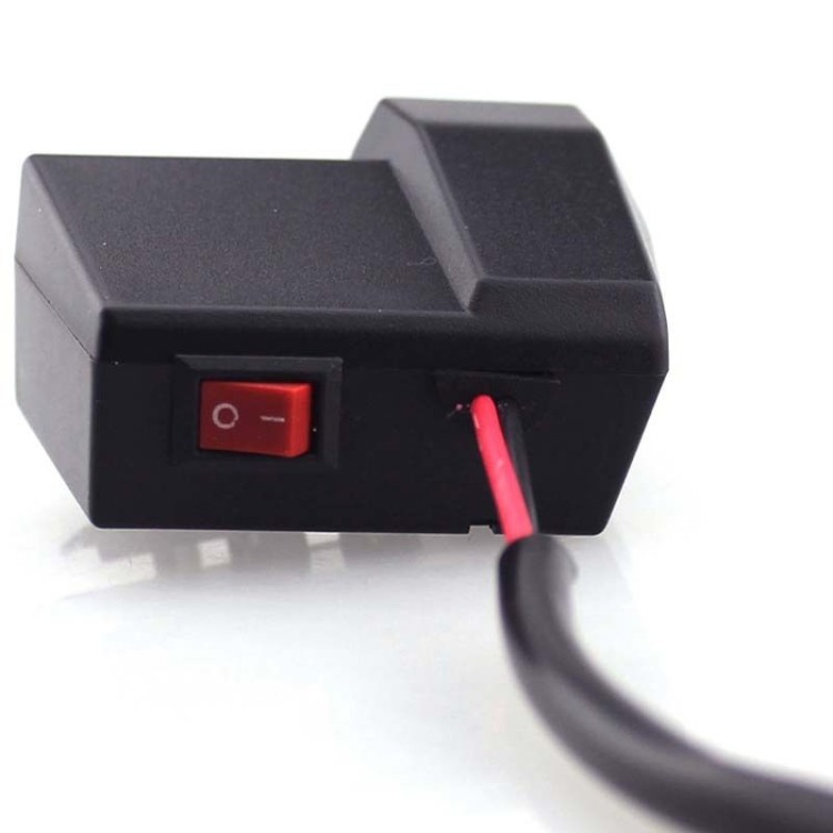 Διπλό USB φορτιστής 1x3.1A Μοτοσικλέτας + LCD ψηφιακή οθόνη LED Βολτόμετρο