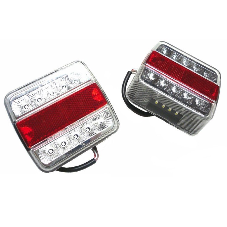 Φανάρια 2 x 14 LED 12V για Τρέιλερ, Τροχόσπιτα
