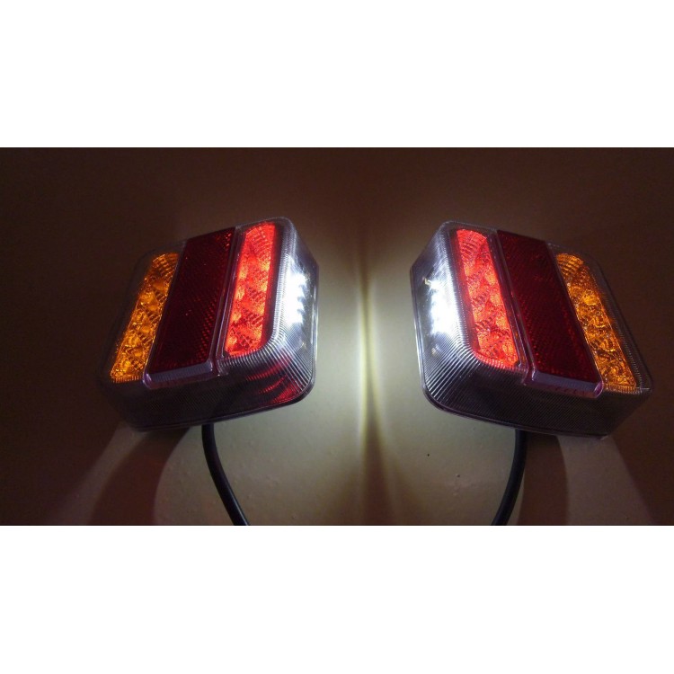 Φανάρια 2 x 14 LED 12V για Τρέιλερ, Τροχόσπιτα