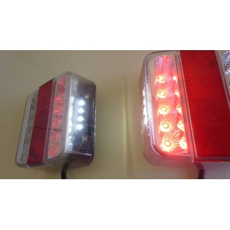 Φανάρια 2 x 14 LED 12V για Τρέιλερ, Τροχόσπιτα