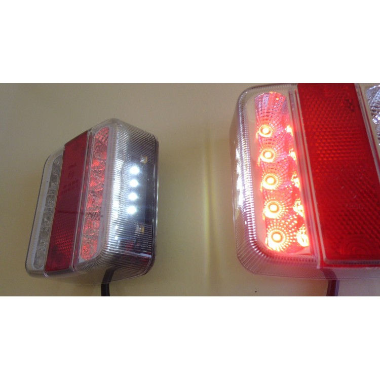 Φανάρια 2 x 14 LED 12V για Τρέιλερ, Τροχόσπιτα