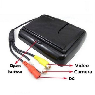 Οθόνη μόνιτορ & κάμερα οπισθοπορείας με 8 Led αυτοκινήτου