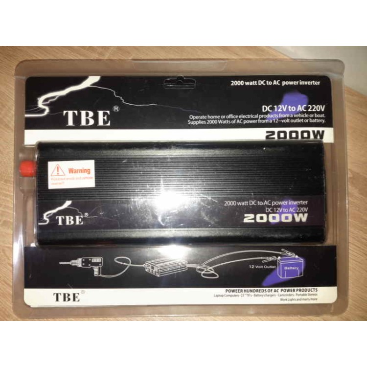 Inverter αυτοκινήτου από DC 12V σε AC 220V 2000w