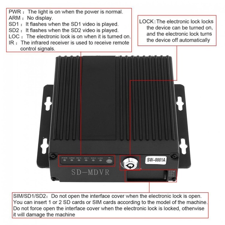 Οθόνη μόνιτορ 7 κιτ με καταγραφικό και 4 κάμερες CCD 12/24V