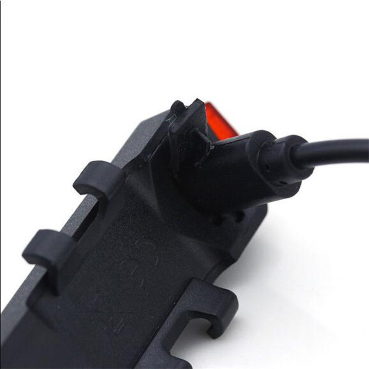 Επαναφορτιζόμενο σούπερ φωτεινό φως ποδήλατου με 5 Led