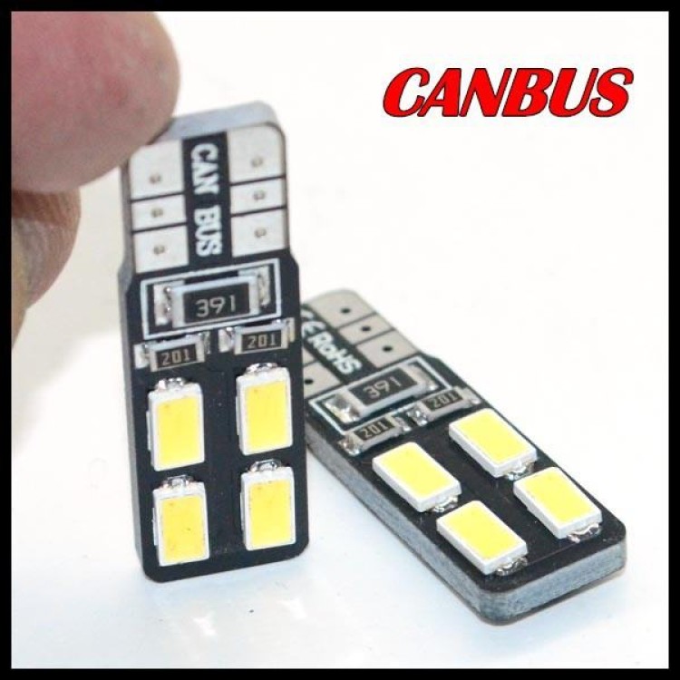 Led λάμπες 2 Χ 8 T10 5730 CANBUS αυτοκινήτου