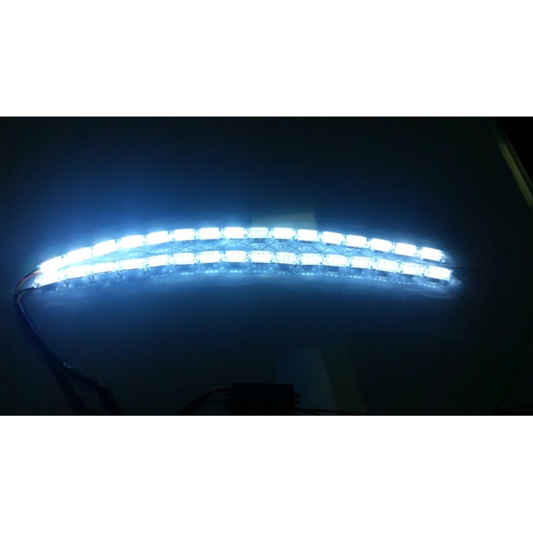 Φώτα ημέρας led Crystal λευκό & πορτοκαλί υψηλής ποιότητας