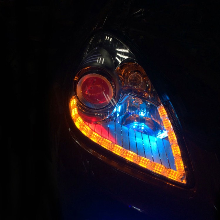 Φώτα ημέρας led Crystal λευκό & πορτοκαλί υψηλής ποιότητας