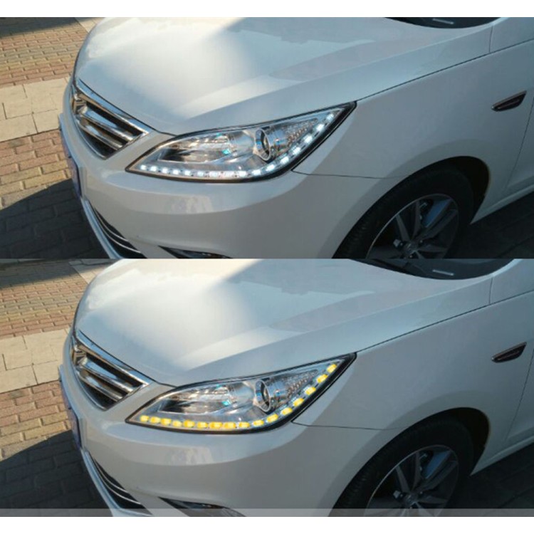 Φώτα ημέρας led Crystal λευκό & πορτοκαλί υψηλής ποιότητας