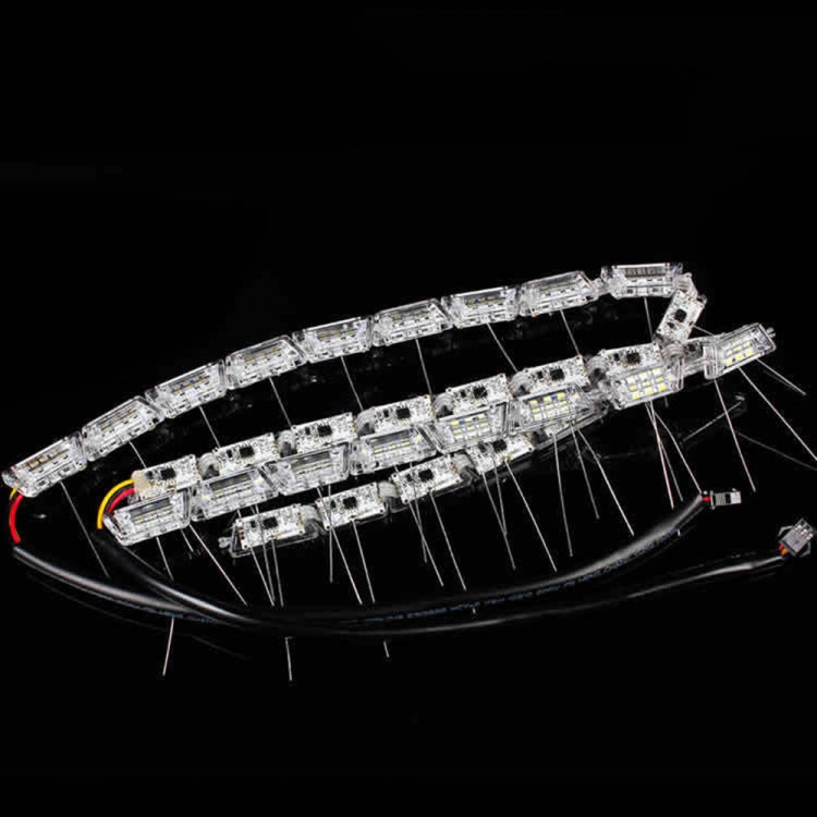 Φώτα ημέρας led Crystal λευκό & πορτοκαλί υψηλής ποιότητας