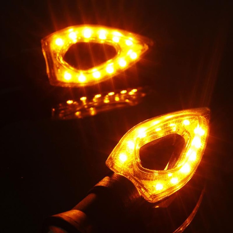 Φλας μοτοσυκλέτας Led 12V (2τμχ - 22Led)