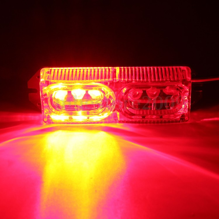 6 Led Strobe φρένων σούπερ φωτεινά μοτοσυκλέτας - οχημάτων 12V