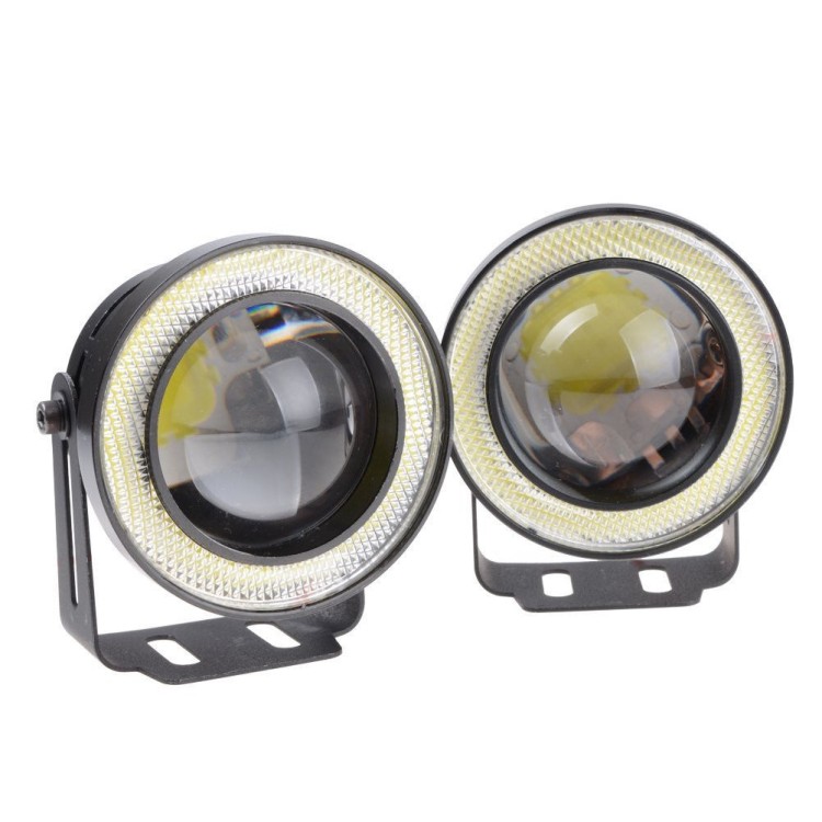 Προβολάκια ομίχλης Led με δαχτυλίδια Angel Eye 3200LM 10W