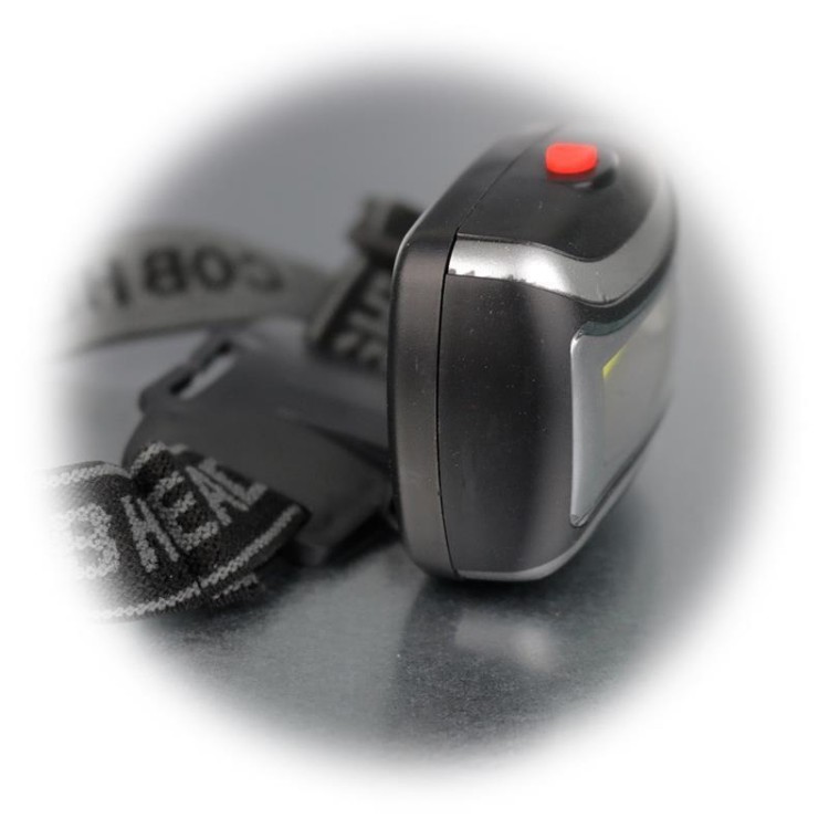 Φακός κεφαλής 3w COB LED 3 mode