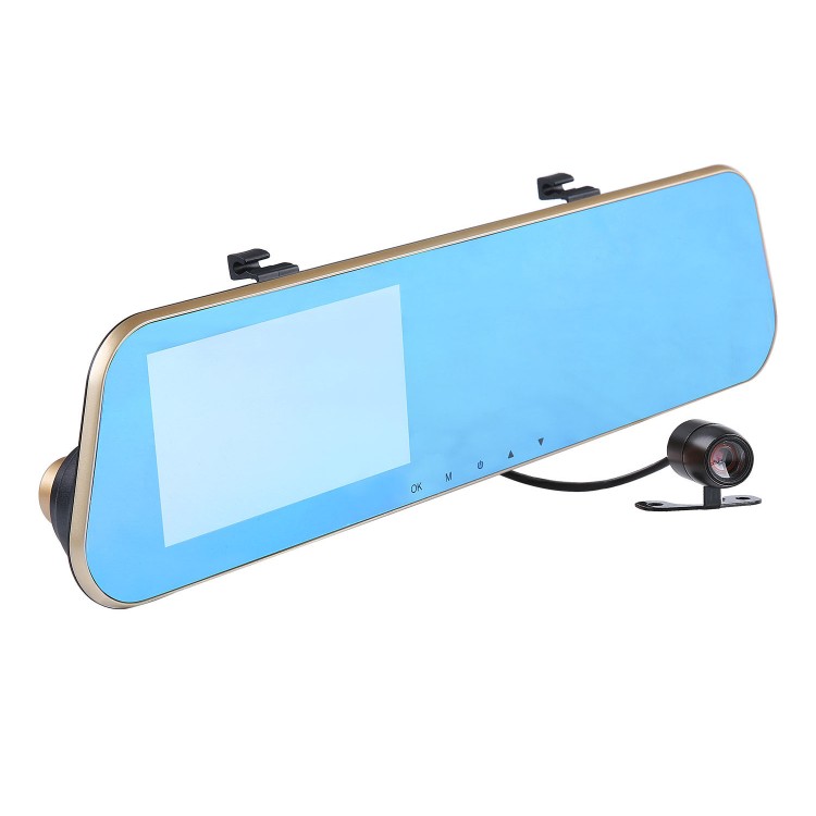 Κάθρέφτης με οθόνη 4.3 & 2 κάμερες καταγραφής Full HD 1080p αυτοκινήτου