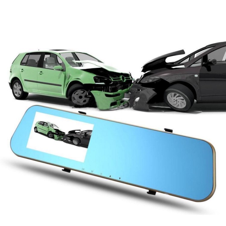 Κάθρέφτης με οθόνη 4.3 & 2 κάμερες καταγραφής Full HD 1080p αυτοκινήτου