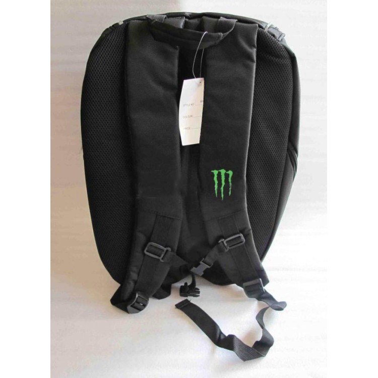 Σακίδιο πλάτης μεταφοράς κράνος λάπτοπ Monster Energy μοτοσυκλέτας