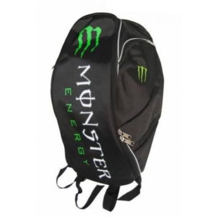 Σακίδιο πλάτης μεταφοράς κράνος λάπτοπ Monster Energy μοτοσυκλέτας