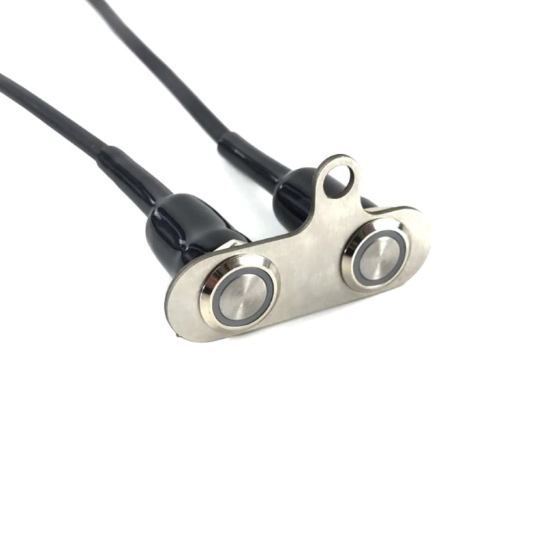 Διπλός διακόπτης μοτοσυκλέτας από ανοξείδωτο ατσάλι On-Off 12V