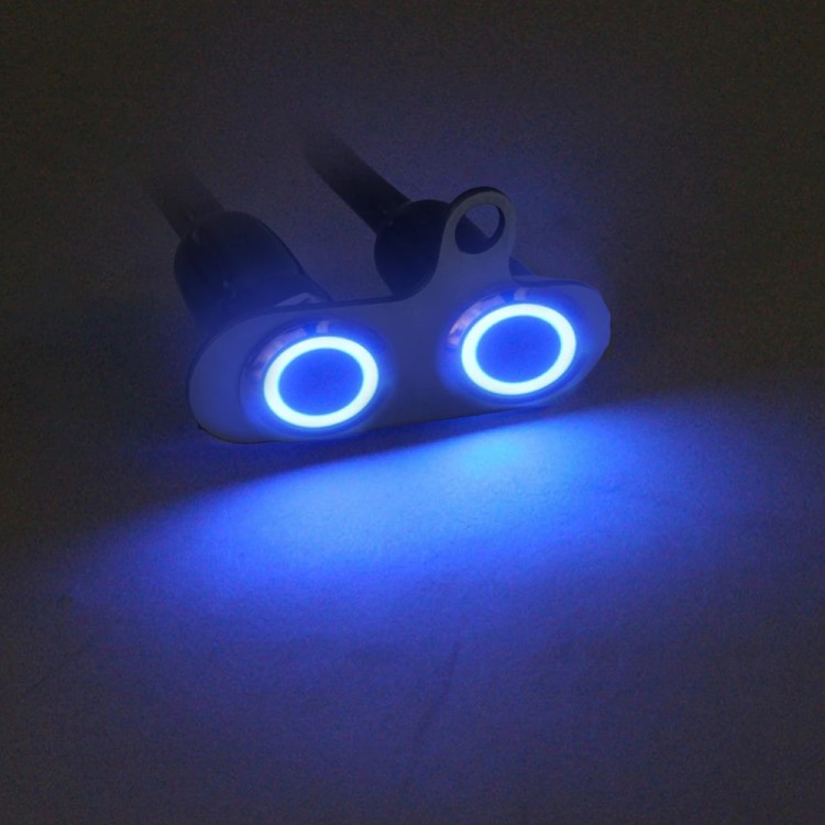 Διπλός διακόπτης μοτοσυκλέτας από ανοξείδωτο ατσάλι On-Off 12V