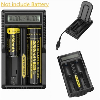 Nitecore UM20 USB Power LCD Ευφυής Li-ion φορτιστής μπαταριών