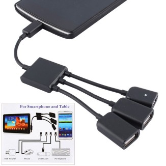 OTG Micro Usb Hub για Smartphone και Tablet