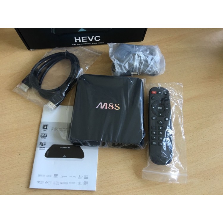 M8S Android 4K OTT TV Box 4XCPU Cortex-A9 8XGPU Ultra HD KODI Netflix HEVC