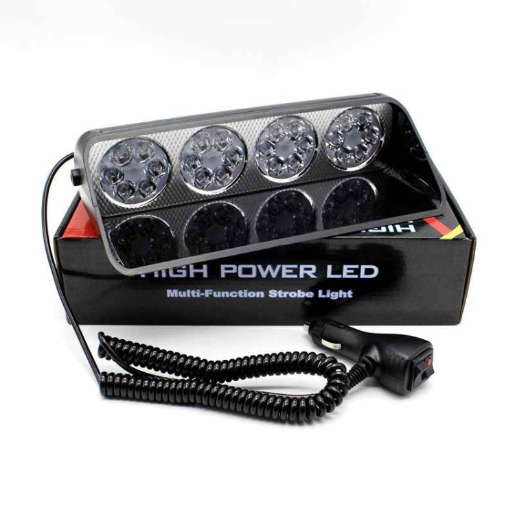 Strobe 24 Led με βεντούζα παρμπρίζ με 7 mode 12V