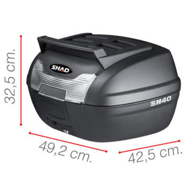Shad SH40 Cargo 40lt Βαλίτσα, Μπαγκαζιέρα Μοτοσυκλέτας