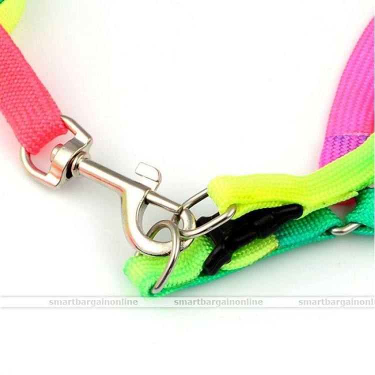 Σαμαράκι ρυθμιζόμενο για μικρομεσαία σκυλιά πολύχρωμο