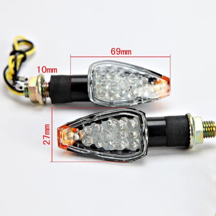 Φλας μοτοσυκλέτας Led 12V (2τμχ - 24Led)