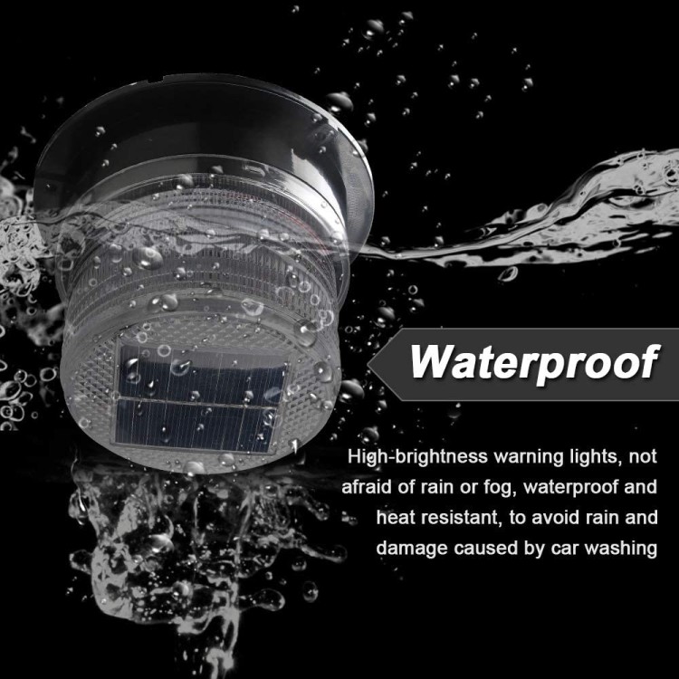 Ηλιακός μαγνητικός μπλε φάρος 8 Led αδιάβροχος