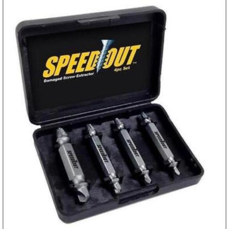 Σετ Εξολκέων Χαλασμένων Βιδών 4 Τεμαχίων (Speedout)