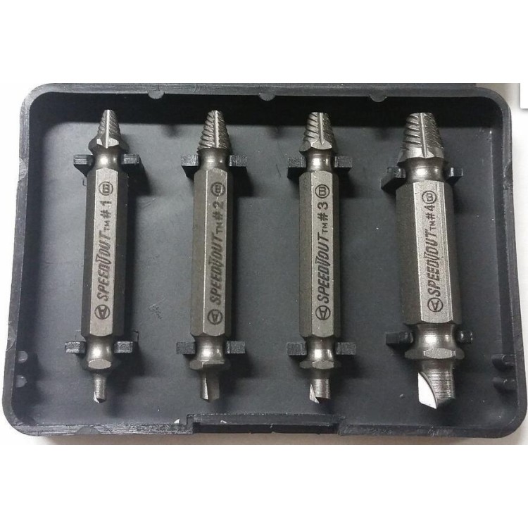 Σετ Εξολκέων Χαλασμένων Βιδών 4 Τεμαχίων (Speedout)