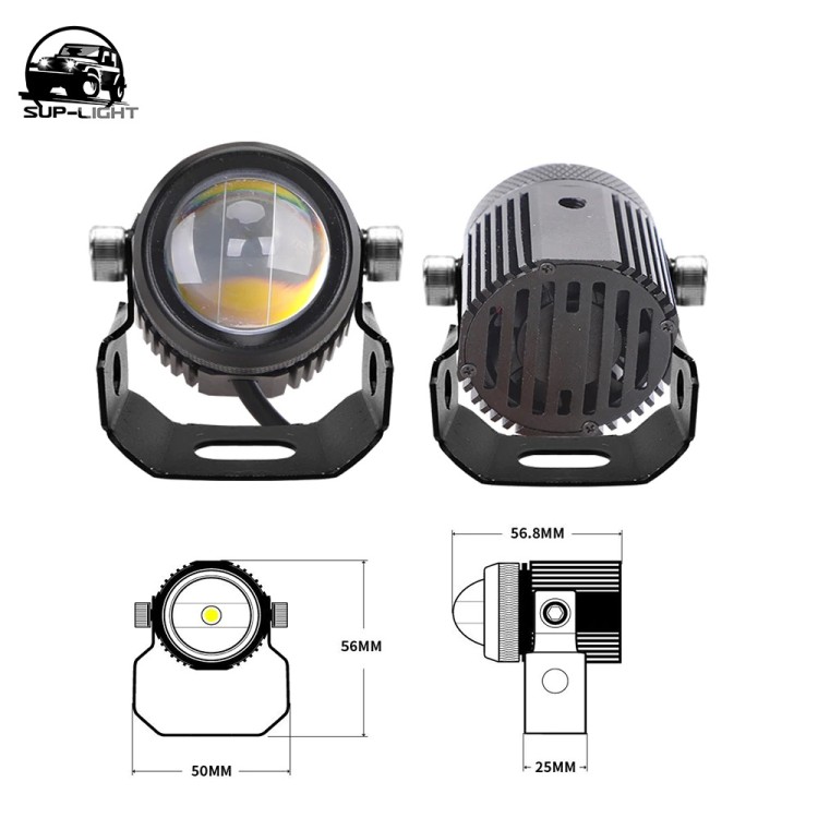 Προβολείς Work Fog Light 30W 12V/24V Dual Color High Beam