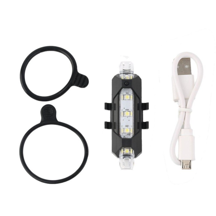 Επαναφορτιζόμενο σούπερ φωτεινό φως ποδήλατου με 5 Led