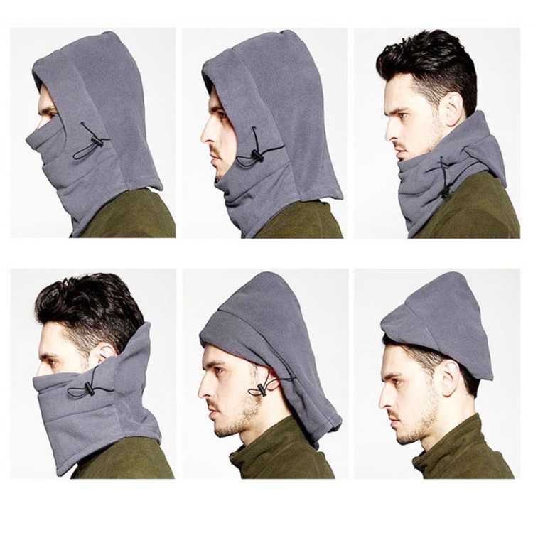 Αντιανεμική Fleece Κουκούλα για τον χειμώνα