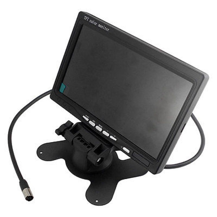 Οθόνη μόνιτορ LCD 7 TFT 12/24V με ασύρματη κάμερα νυχτερινής όρασης φορτηγού