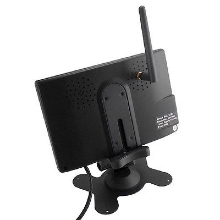 Οθόνη μόνιτορ LCD 7 TFT 12/24V με ασύρματη κάμερα νυχτερινής όρασης φορτηγού