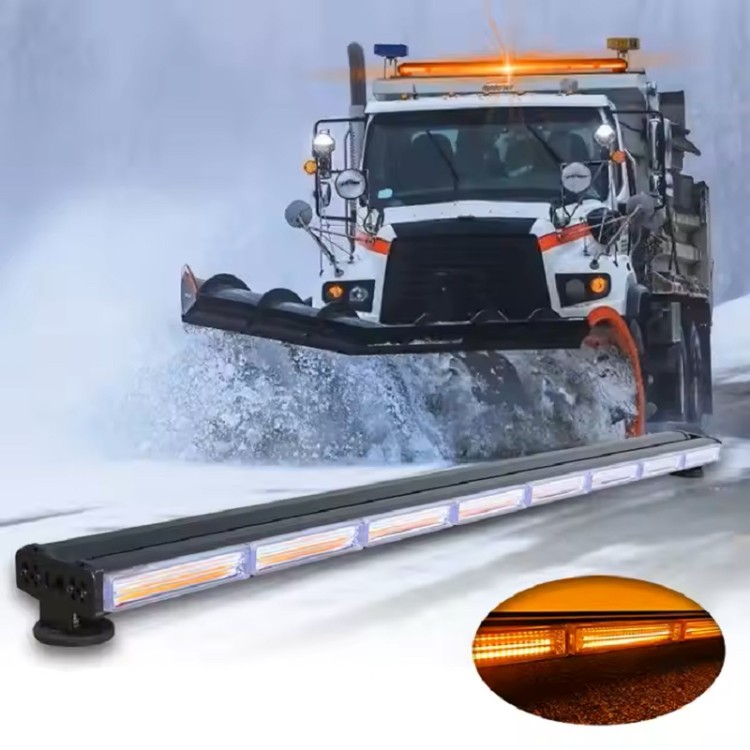 Πορτοκαλί μπάρα φάρος COB LED 12-24v 120cm 288w