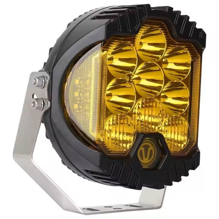 Σετ Κίτρινοι Προβολείς Off-Road 5” 90W 12-24V Cree Led